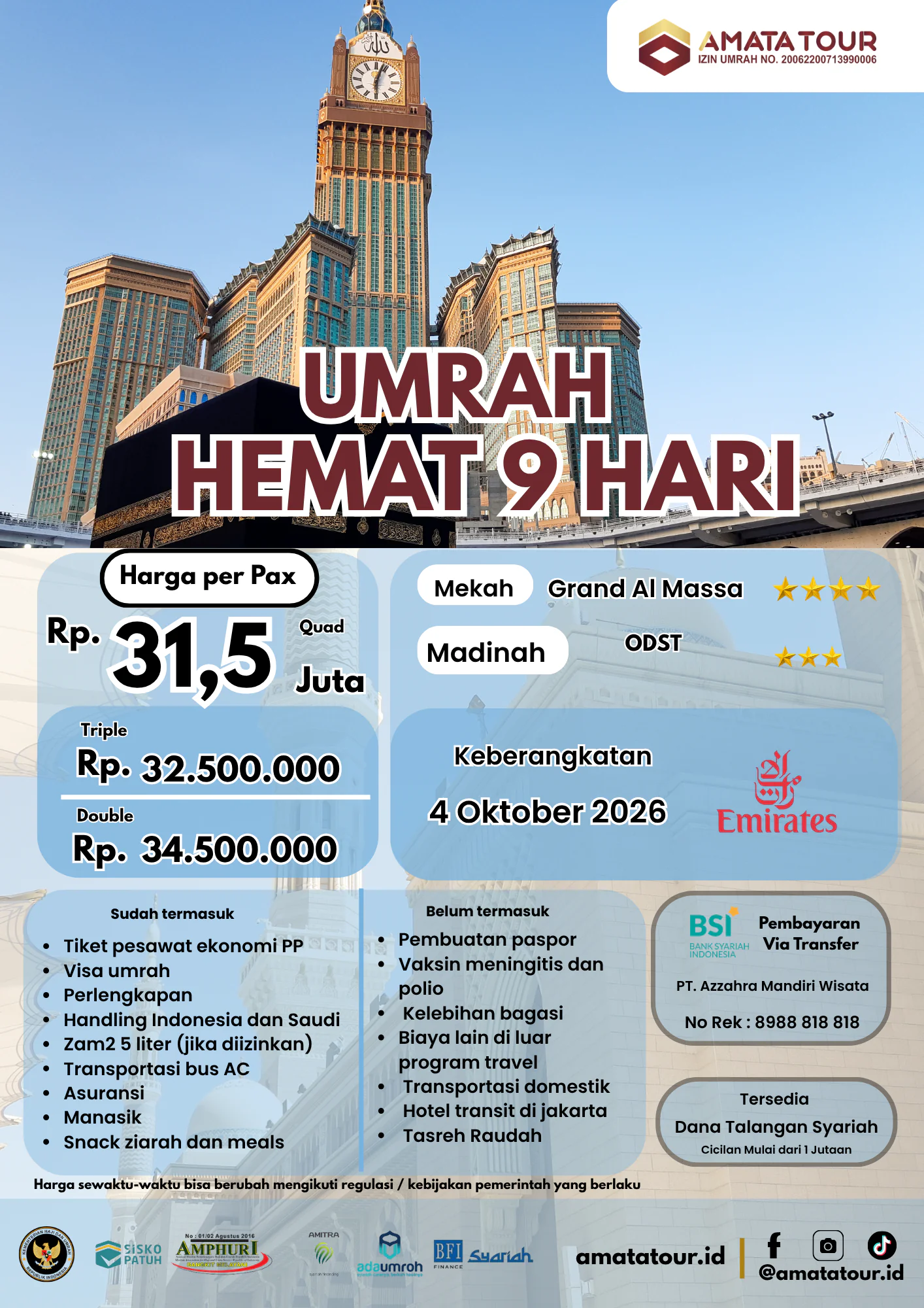 Umrah Hemat 9 Hari